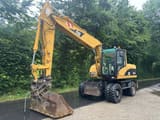 2005 Caterpillar M316C wheel excavator, side view