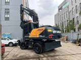 2023 Hyundai R210W-9T wheel excavator, rear three-quarter view