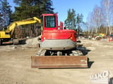 2017 Volvo ECR88D crawler excavator, rear view