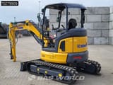 2023 XCMG XE35 E mini excavator, rear three-quarter view