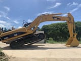 2021 Caterpillar 330CL crawler excavator, side profile view