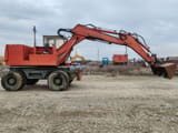1988 CASE 61P wheel excavator, side profile view