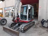 2018 Takeuchi TB290 mini excavator front three-quarter view