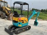 2019 Kubota U15 mini excavator, rear three-quarter view