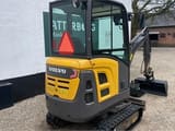 2017 Volvo EC18D mini excavator, rear three-quarter view