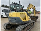 2014 Yanmar SV 100 mini excavator, rear three-quarter view
