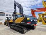Hyundai R300LC-9S crawler excavator, rear three-quarter view