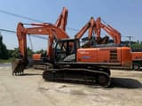 2017 Hitachi Zaxis 350H crawler excavator, side view