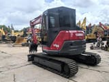 2025 Yanmar ViO85 mini excavator, rear three-quarter view