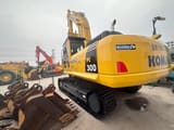 2020 Komatsu PC300-8 crawler excavator, rear three-quarter view