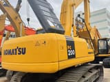 2018 Komatsu PC200-7 crawler excavator rear view