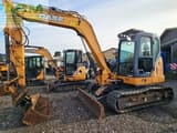 2014 CASE CX80C crawler excavator, front three-quarter view