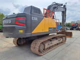 2022 Volvo EC350E L crawler excavator, rear three-quarter view