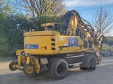 2012 Atlas 1604 KZW wheel excavator, rear three-quarter view