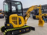 2024 Komatsu PC30MR mini excavator, rear three-quarter view