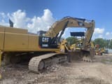 2020 Caterpillar 349D2 crawler excavator side view