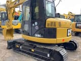 2021 Caterpillar 308C CR mini excavator, rear three-quarter view