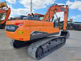 2025 Doosan DX225LC-7 crawler excavator rear three-quarter view