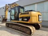 2012 Caterpillar 319D L crawler excavator, rear three-quarter view