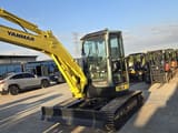 2023 Yanmar VIO55 mini excavator, front three-quarter view