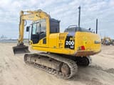 2015 Komatsu PC200 LC-8 crawler excavator, rear three-quarter view