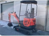 2026 DMPRO DM18Y mini excavator, rear three-quarter view