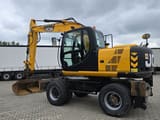 2013 JCB JS145W wheel excavator, side view