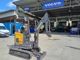 2022 Volvo ECR18 Electric mini excavator, three-quarter view