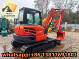 2023 Kubota KX165-5 mini excavator, front three-quarter view