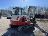 2021 Takeuchi TB370 crawler excavator, rear three-quarter view