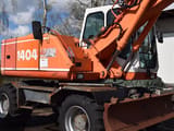 2001 Atlas 1404 M wheel excavator, side profile view