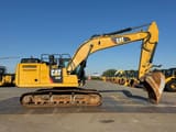 2019 Caterpillar 326FL crawler excavator, side view