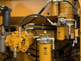 2025 Caterpillar 323D3 crawler excavator engine compartment view