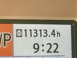 2018 Hitachi ZX250LC-6 crawler excavator hour meter display