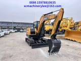 2024 Sany 55U mini excavator, front three-quarter view