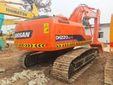 2023 Doosan DH220LC-7 crawler excavator, rear three-quarter view