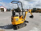 2015 JCB 8008 CTS mini excavator, rear three-quarter view