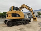 2020 Caterpillar 308 crawler excavator, rear three-quarter view