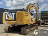 2018 Caterpillar 326FLN crawler excavator, rear three-quarter view