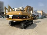 2016 Caterpillar 320C crawler excavator, rear three-quarter view