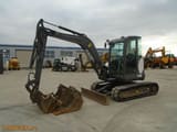 2017 Volvo ECR50D mini excavator, side view