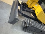 Komatsu PC35MR-2 mini excavator front blade view