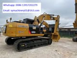 2023 Caterpillar 329D2 crawler excavator, rear three-quarter view