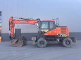 2019 Doosan DX140W-5 wheel excavator, side view