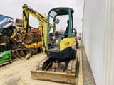 2012 Yanmar VIO25-4 mini excavator, rear three-quarter view