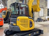 2020 Komatsu PC-55MR mini excavator, rear three-quarter view