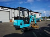2021 Airman AX19-7 mini excavator, rear three-quarter view