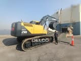 2026 Hyundai Robex 210 crawler excavator, rear three-quarter view