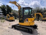 2023 Komatsu PC45 MR-5 mini excavator, rear three-quarter view