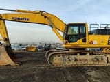 2022 Komatsu PC450 LC crawler excavator, side profile view